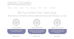 Desktop Screenshot of gaiamusic.fi